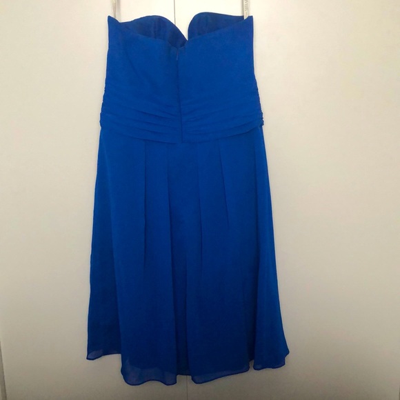Royal Blue strapless graduation dress - Picture 2 of 2